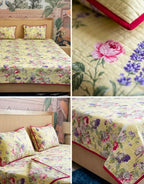 Victorian Reversible Quilted Bedcover – Inspired by Classic British Designs Product Code :- 55B198RKEH