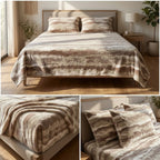 Botanical Floral Winter Bedsheet Set – Ultra Soft & Cozy King Size (3 Pcs)