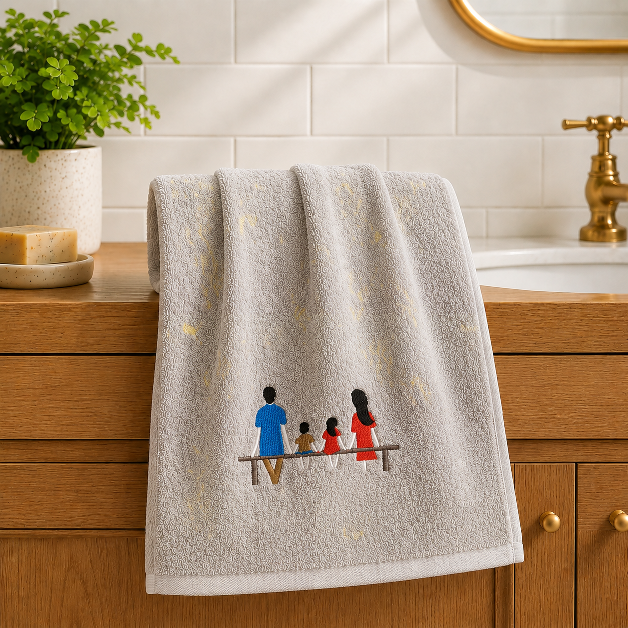 Family Cotton Bath Towels – 55 x 28 Inches Product Code :- 55B56RKEH
