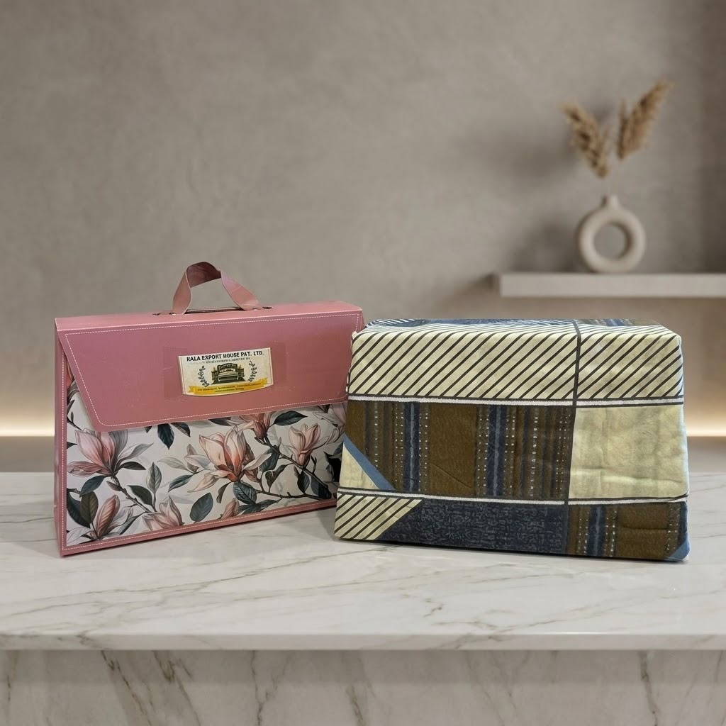 Aurelia Luxe Printed Bedsheet Gift Set – 3 Pcs Premium Bedding Set