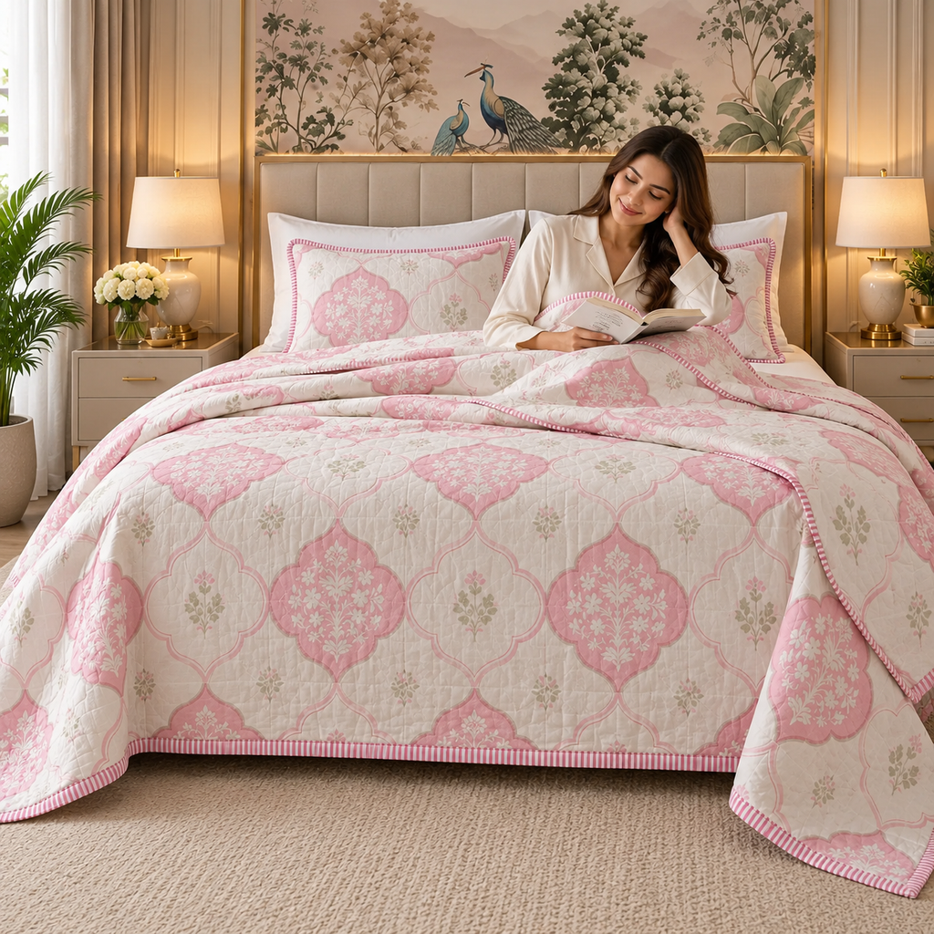 Pure Muslin King Dohar – A Royal Experience of Comfort Product Code :- 55208RKEH