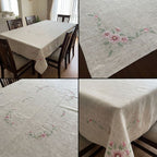 Royal Hearth Linen Embroidered Dining Table Cover – 6 Seater (60 x 90 Inch)