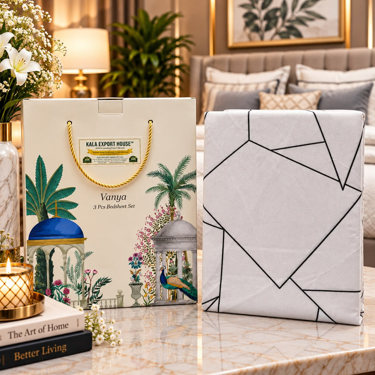 Aurelia Luxe Bedsheet Gift Set – 3 Pcs