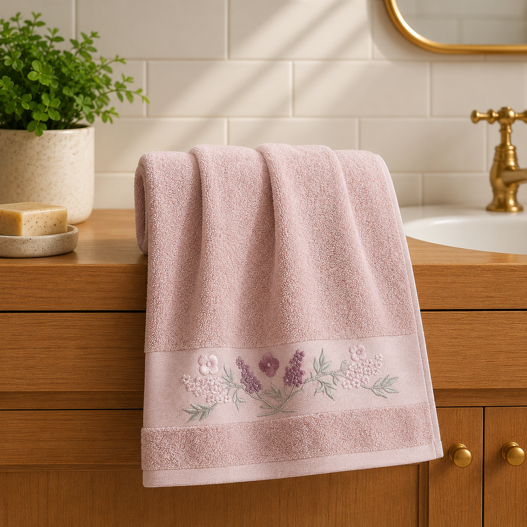 Premium Embroidered Hand Towel – 35 × 75 cm Product Code :- 55B32RKEH