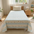 Premium Kids Cartoon Printed Single Bedsheet Set – 100 % Pure Cotton