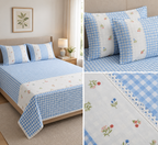 Victorian Non - Quilted Bedcover Size– 108 × 108 Inches ✨ Product Code :- 55B199RKEH