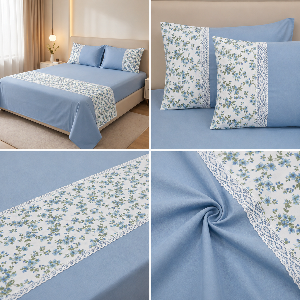 ✨ English King Size Non - Quilted Bedcover– 108 × 108 Inches ✨ Product Code :- 55B199RKEH