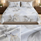 Signature Elegance Luxury Designer Printed Bedsheet Set – Super Jumbo King Size 122 x 122 Inch
