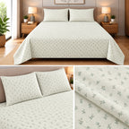 Blush Petal Cotton Bedsheet Set – King Size 3 Pcs Soft Like Butter