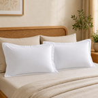 White Plain Cotton Pillow Cover – King Size (20 × 36 Inch) Set of 2 Product Code :- 55B16RKEH