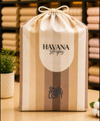 Thick Cotton Havana Stripes Bedsheet Set | King Size