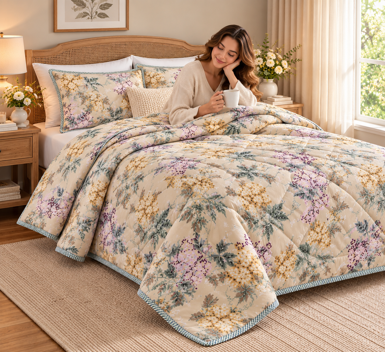 Mulmul Dohar – Pure Muslin Cotton Double Bed(300+ Thread Count) Product Code :- 55B129RKEH
