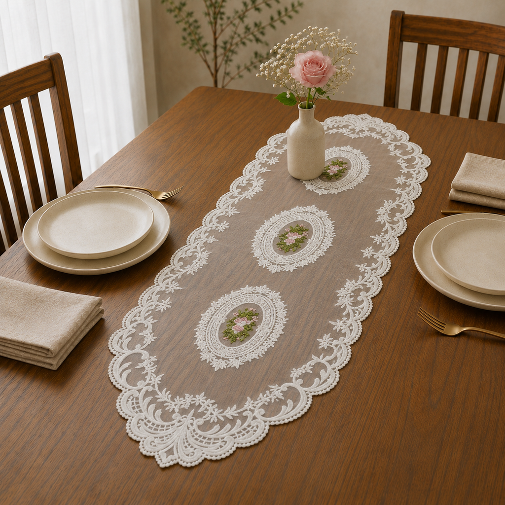 Luxury Designer Turkish Table Runner (70 x 16 Inches) Product Code :- 55B109RKEH