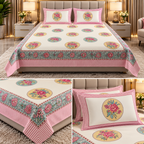 Meher Botanical Royale – 600TC Pure Cotton King Size Bedsheet Product Code :- 55B178RKEH