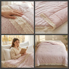 Lavender Cottage Reversible Comforter – Double Bed 230 × 250 CM
