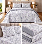 Bliss Floral 4 Pcs King Size Comforter Set – 100% Cotton