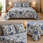 Premium Pure Cotton Bedsheet 90 × 108 Inches (7*9 Feet) Quilted Pillow Covers Product Code :- 55B75RKEH