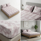 Classical Design Elastic/Fitted Bedsheets Pure Mulmul Cotton 108 BY 108 Inch Product Code :- 55B135RKEH