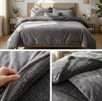 Premium Sherpa Fleece Quilt Cover with Luxurious Velvet-Soft Finish – Double Bed