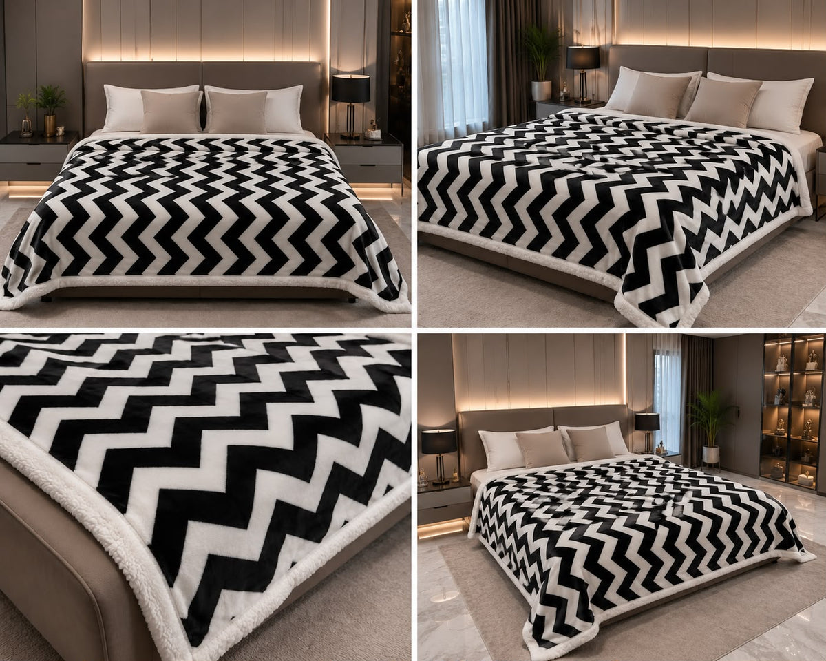 European Inspired Rabbit Fur Blanket –  Single & Double Size Product Code :- 55B165RKEH | Product Code :- 55B185RKEH