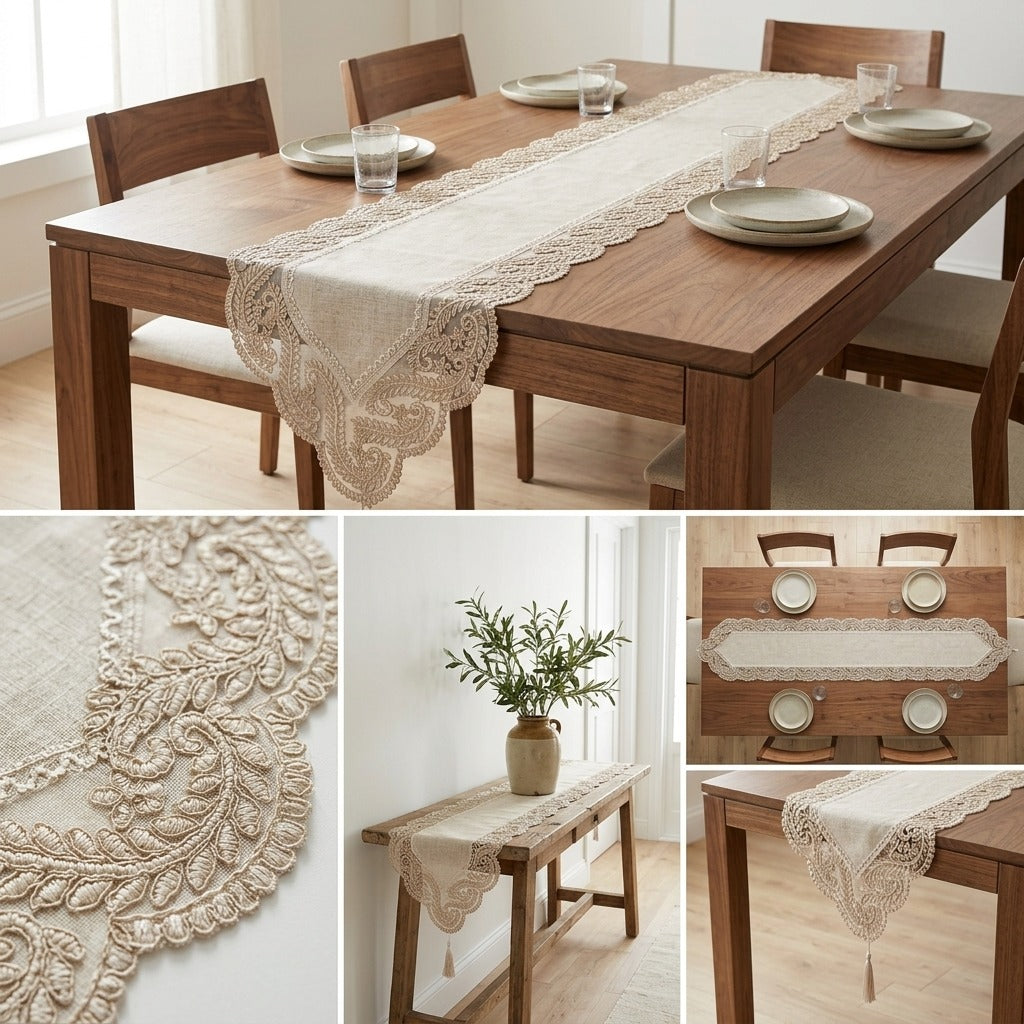 Luxury Premium Turkish Table Runner (70 x 16 Inches)
