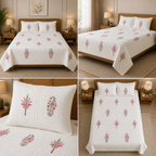 Motif Muslin Quilted Bedcover – King Size Luxury Product Code :- 55B365RKEH