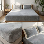 Milky Soft Fitted Winter Bedsheet Set 700 GSM  – King Size