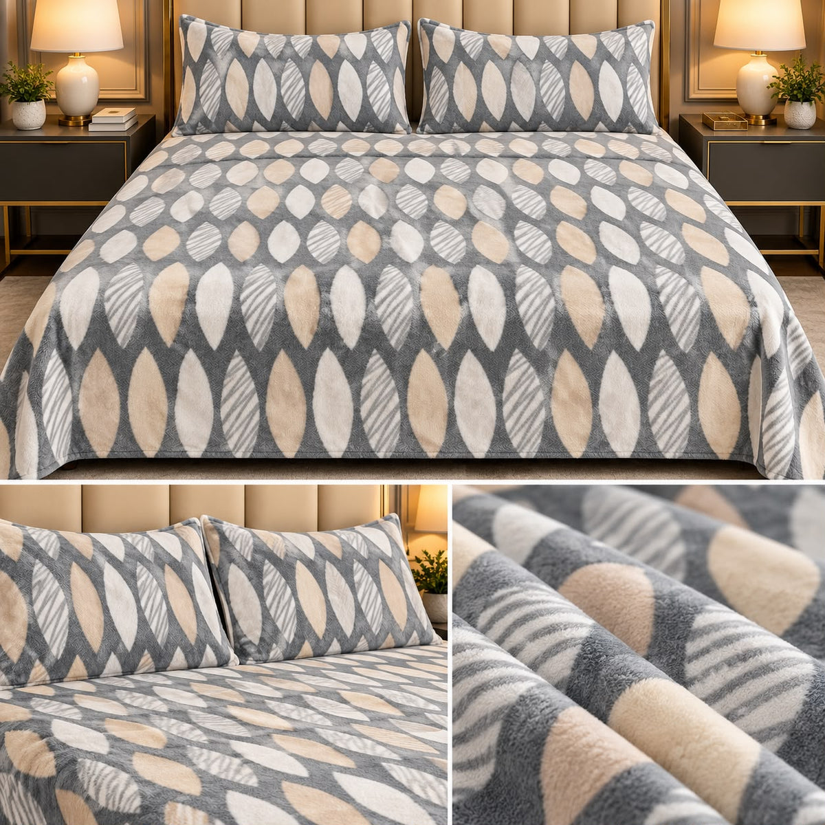 Senorita Luxe Winter Bedsheet Set – King Size 3 Pcs | Ultra-Soft Warm