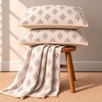 Vintage English Garden Floral Bedsheet Set with Elegant Lace Pillow Covers – 3 Pcs