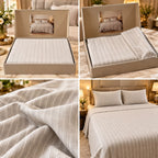 Luxe Stripes Premium Bedsheet Gift Box – Elegant King Size 3 Piece Bedding Set