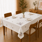 Victorian Weaves Embroidered Dining Table Cover – 6 Seater (60 x 90 Inch) Product Code :- 55B175RKEH