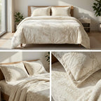Embossed Winter Bedsheet Set – Ultra Soft & Cozy King Size (3 Pcs)