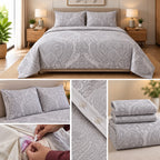 Luxury Jacquard King Size Duvet Cover Set – 3 Pcs | 1 Duvet Cover + 2 Pillow Covers