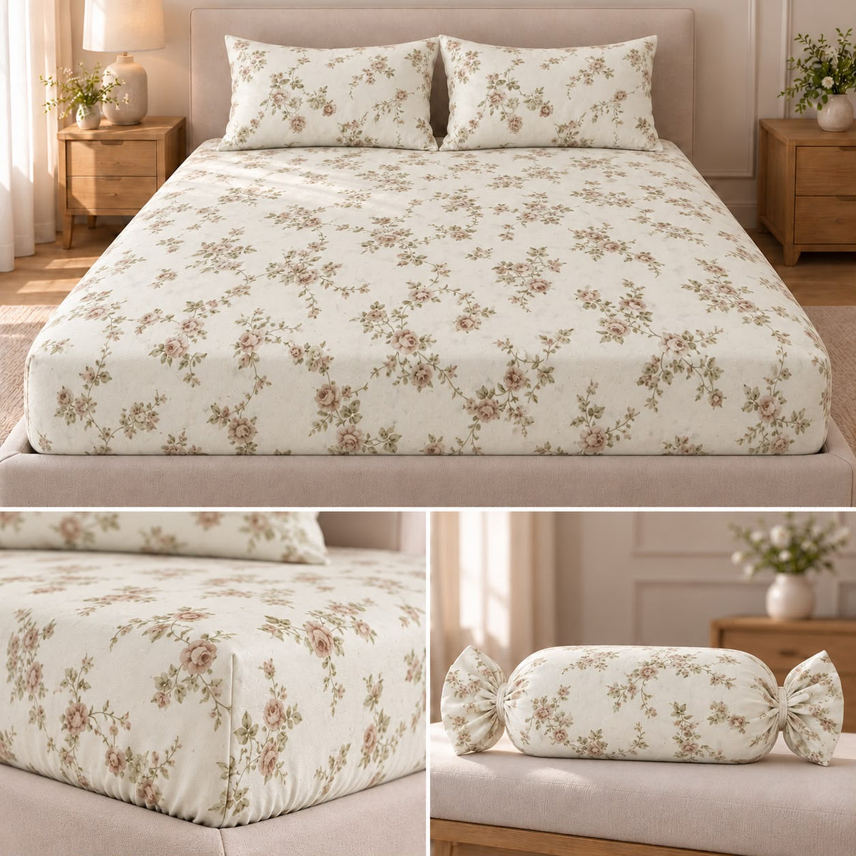 Botanical Candy Pack King Size Fitted Bedsheet Set – King Size