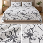 Signature Elegance Luxury Designer Printed Bedsheet Set – Super Jumbo King Size 122 x 122 Inch