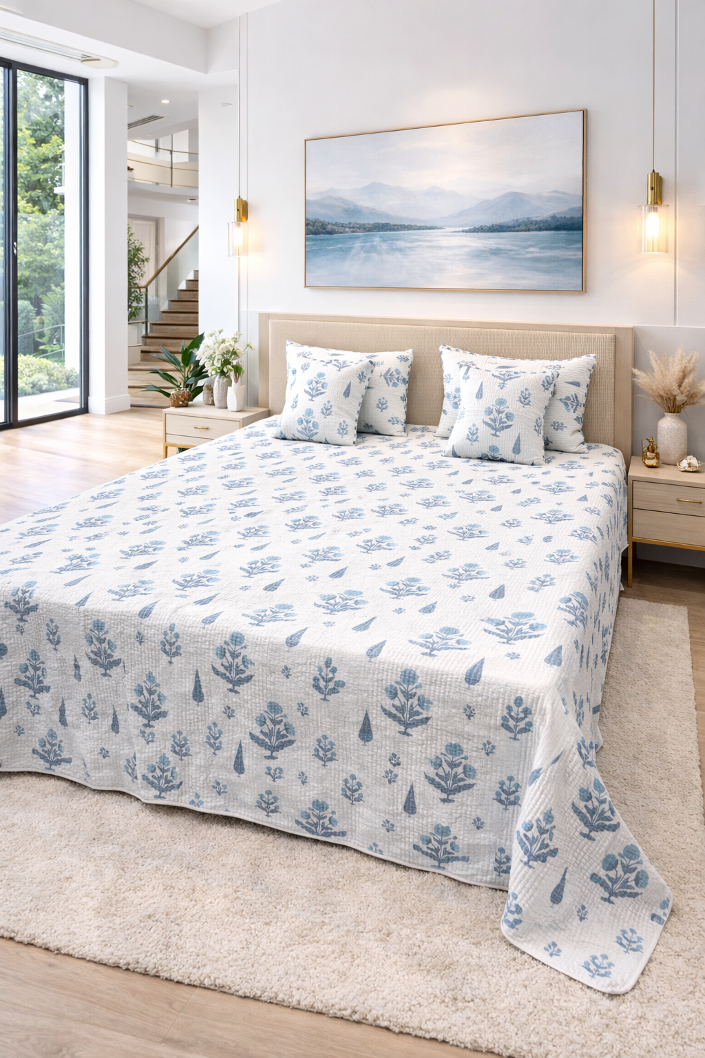Jannat-e-Noor 5 Pcs Quilted Bedcover