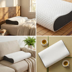 Premium Contour Memory Foam Pillow – Ergonomic Neck Support