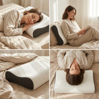 Premium Contour Memory Foam Pillow – Ergonomic Neck Support