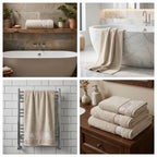 Premium Embroidered Hand Towel – 35 × 75 cm