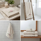 Elegant Embroidered Hand Towel – 35 × 75 cm
