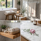 Elegant Embroidered Hand Towel – 35 × 75 cm