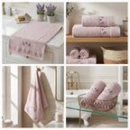 Premium Embroidered Hand Towel – 35 × 75 cm