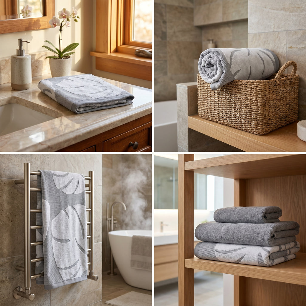 Super Absorb Cotton Bath Towels – 55 x 28 Inches