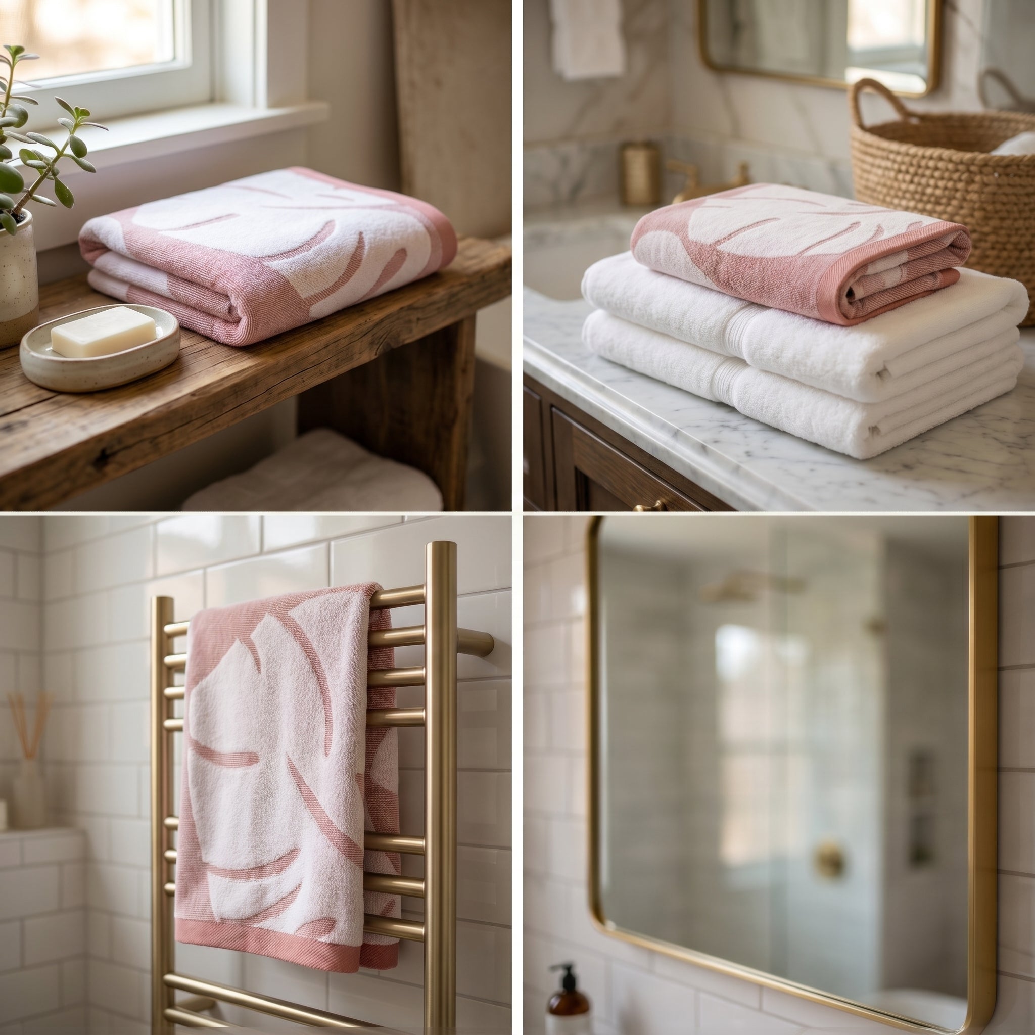 Pure Cotton Bath Towels – 55 x 28 Inches