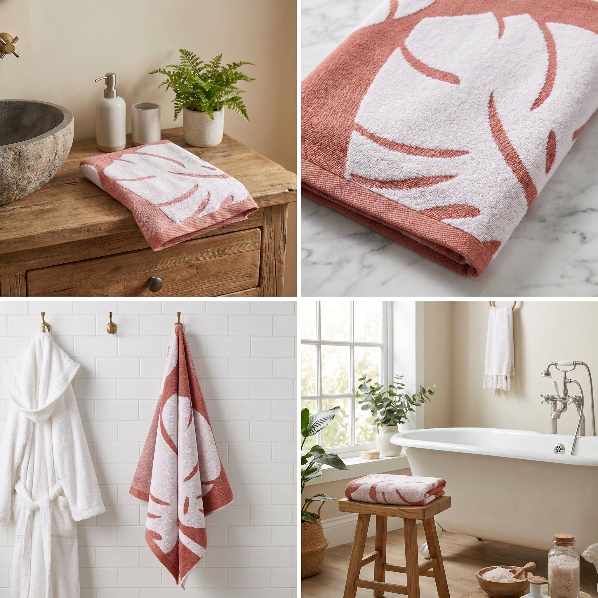 Pure Cotton Bath Towels – 55 x 28 Inches