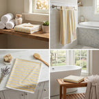 Stripe Cotton Bath Towels – 55 x 28 Inches