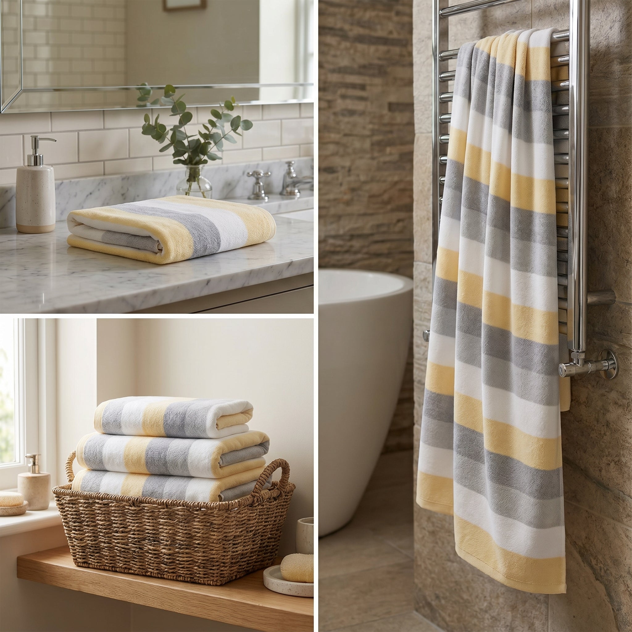 Premium Cotton Bath Towels – 55 x 28 Inches