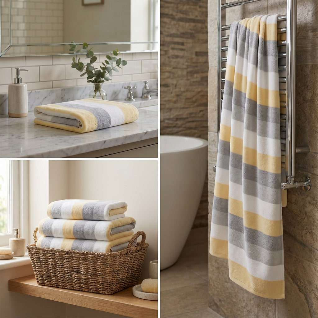 Premium Cotton Bath Towels – 55 x 28 Inches