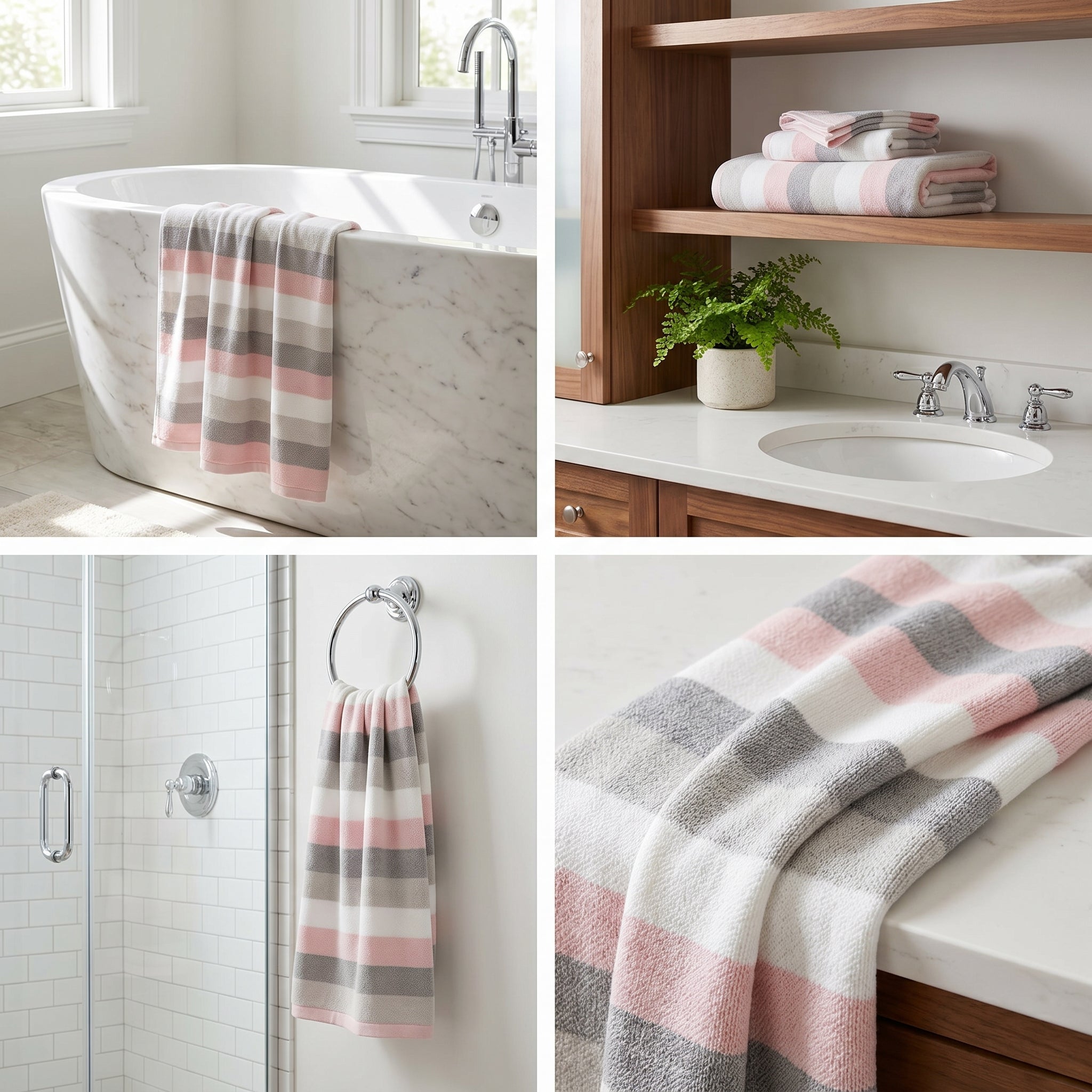 Premium Cotton Bath Towels – 55 x 28 Inches