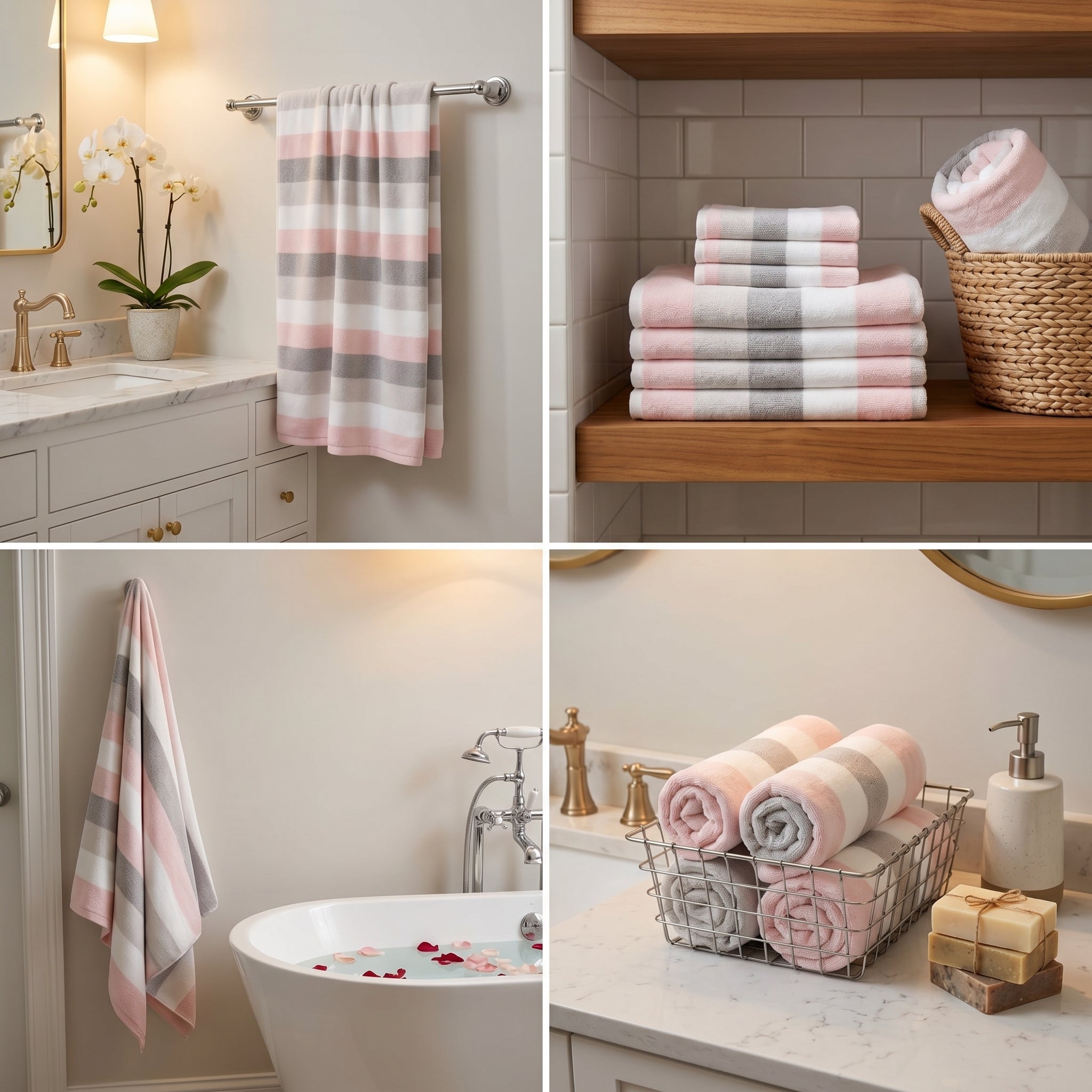 Premium Cotton Bath Towels – 55 x 28 Inches